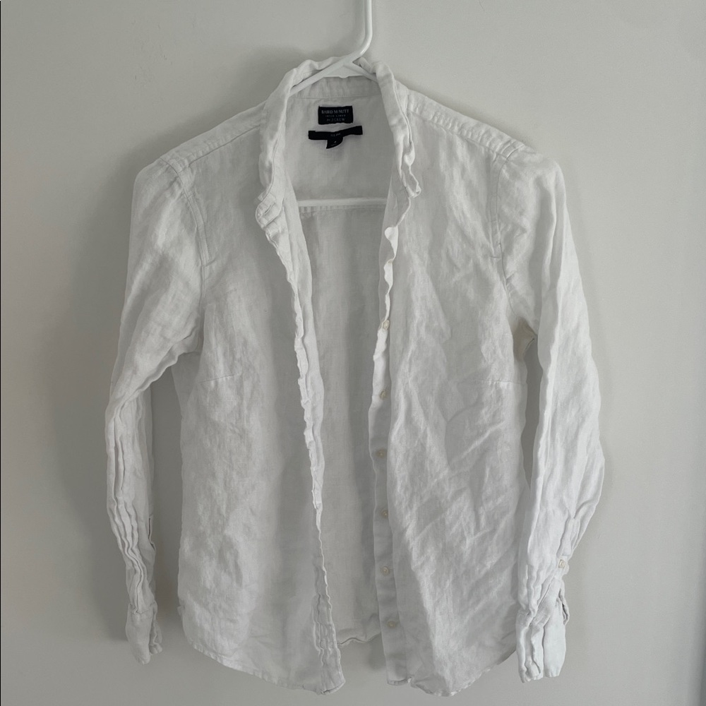 Baird McNutt for J. Crew women’s Irish Linen Slim Shirt. Size 4